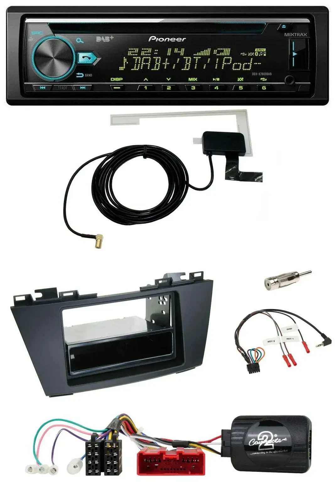 Автомагнитола Pioneer CD USB DAB MP3 для Mazda 5 (2010–2015)