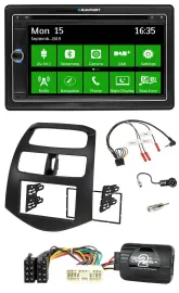 Автомагнитола для Chevrolet Spark Blaupunkt KLM Bluetooth, 2DIN, DAB, USB, TMC, навигация