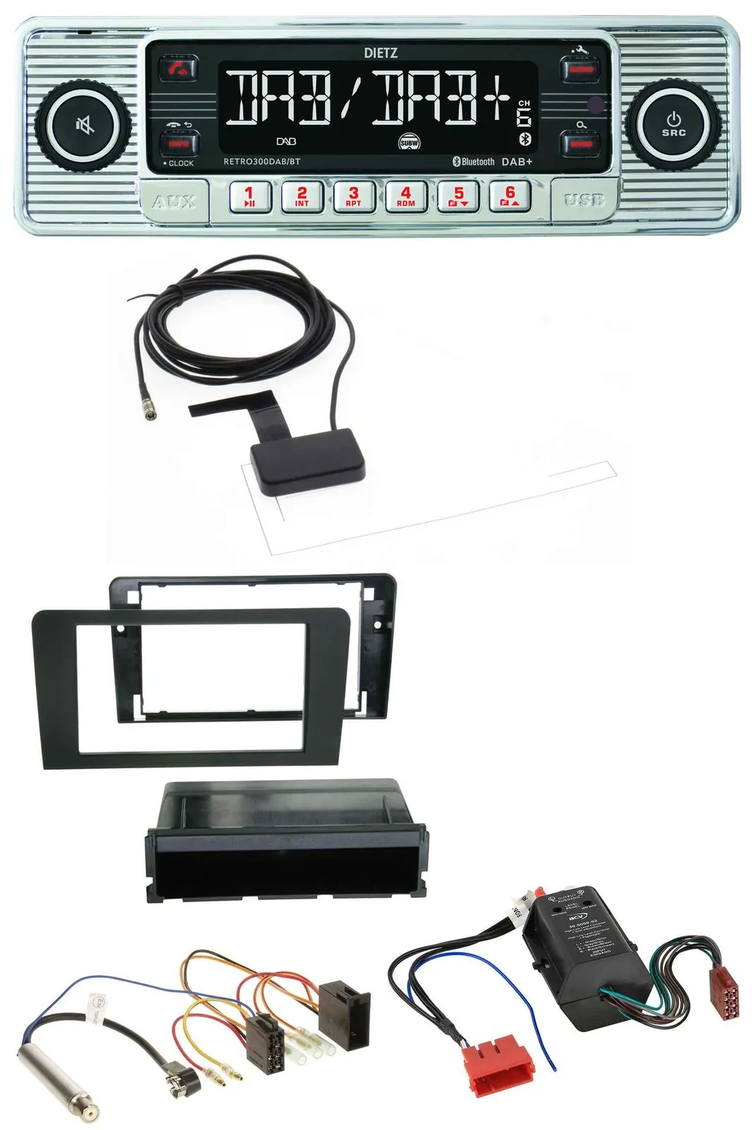 Dietz Bluetooth USB MP3 DAB Autoradio für Audi A3 8P 03-06 Symphony Bose Aktivsy