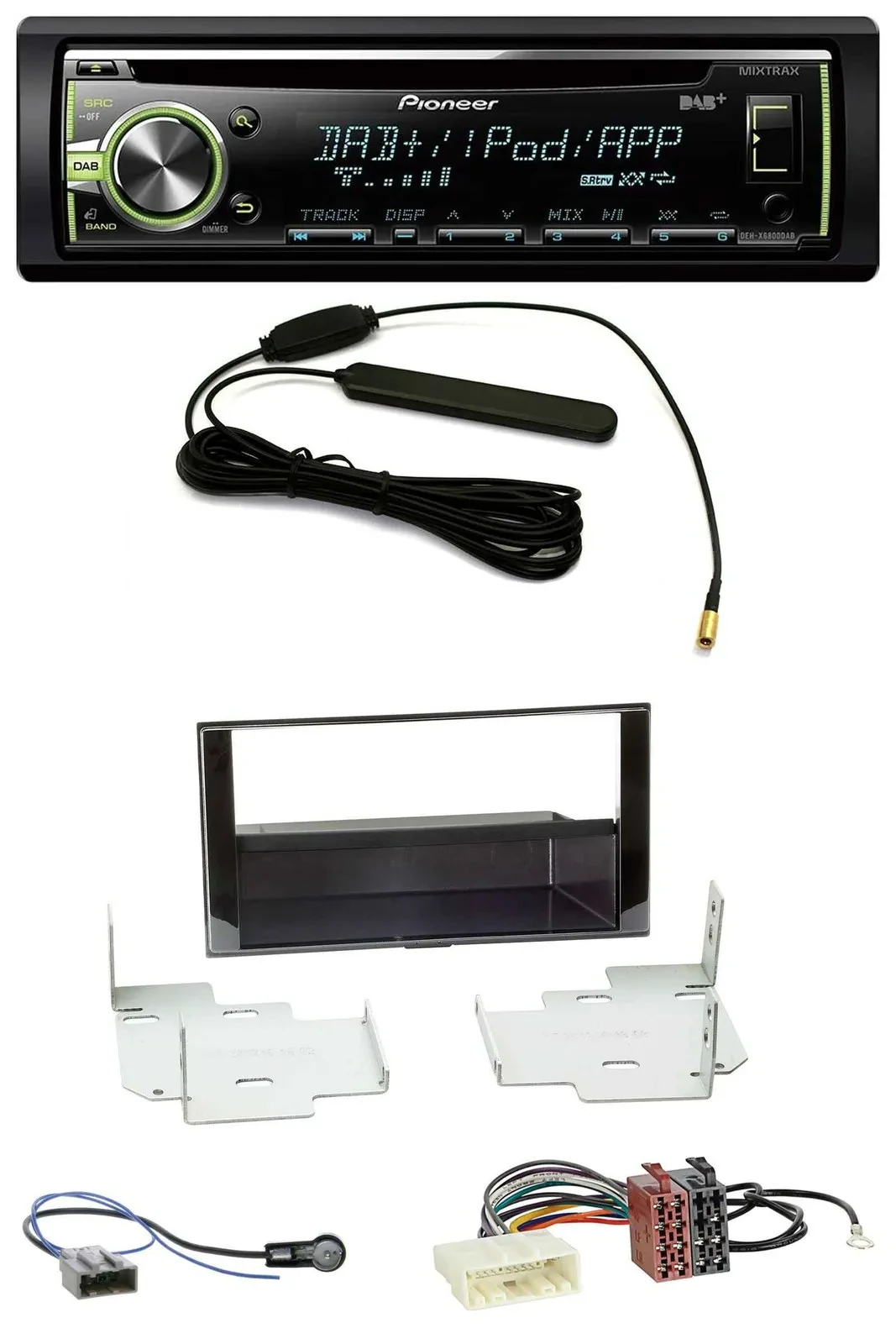 Pioneer MP3 USB CD DAB AUX Autoradio für Nissan Micra, Note (ab 2013)