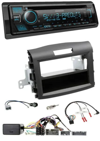 Kenwood Bluetooth USB CD Lenkrad DAB Autoradio für Honda CR-V ab 2013 schwarz
