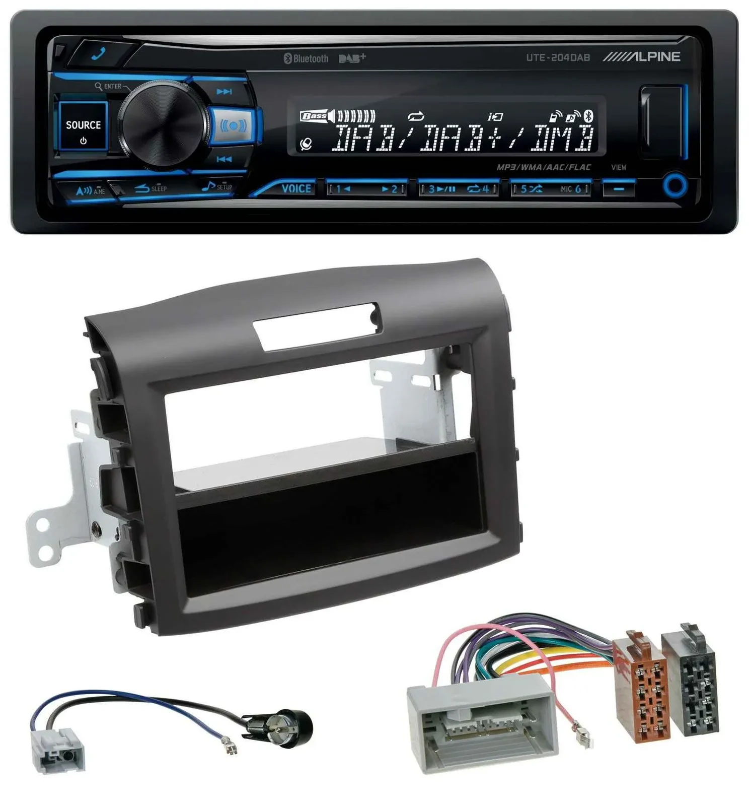 Alpine USB Bluetooth DAB MP3 Autoradio für Honda CR-V (ab 2013)