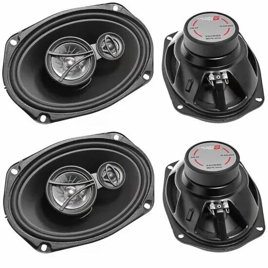 Cerwin-Vega XED693 140W RMS 6x9" Coaxial Car Speakers (2-Pairs)