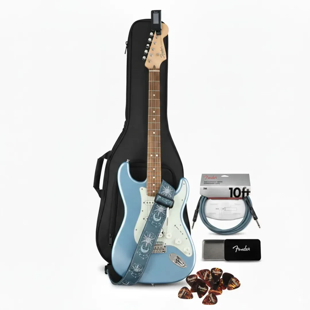 Fender Squier Limited Edition Classic Vibe '60s Strat (Ice Blue Metallic) Bundle