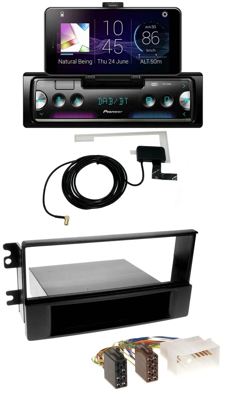 Автомагнитола для Kia Sportage (с 2005) Pioneer DAB, Bluetooth, MP3, USB