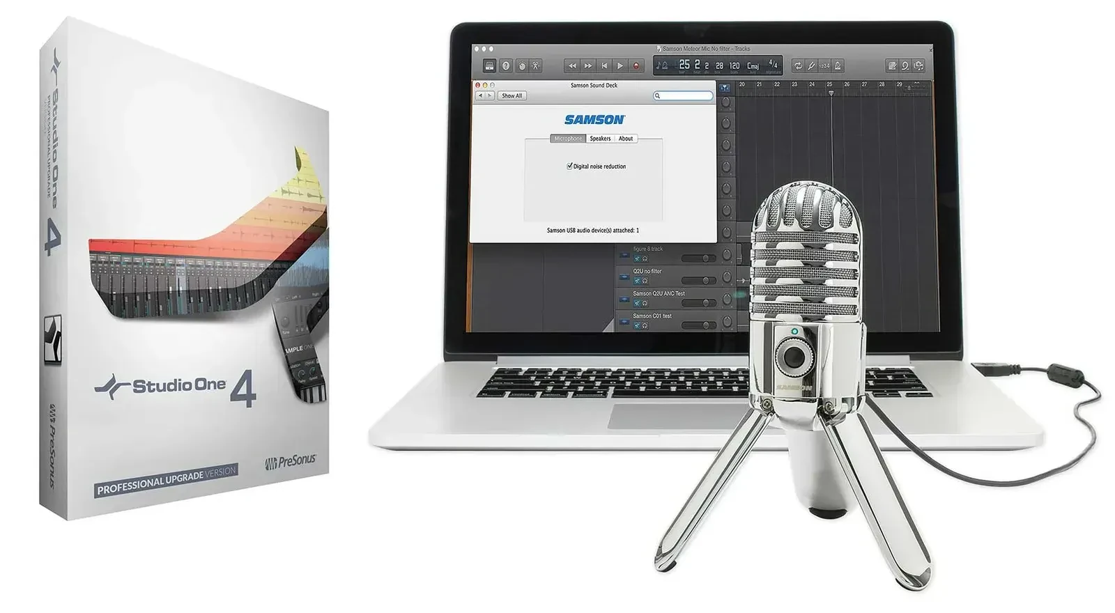 Комплект для подкастов PreSonus Studio One 4 Pro Upgrade Artist/Producer v1/2/3 to Pro 4 + USB Mic