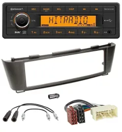 Continental 1DIN DAB MP3 AUX USB Autoradio für Nissan Almera (ab 2003)