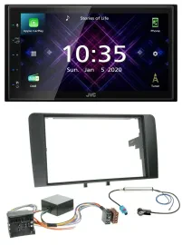 Автомагнитола JVC 2-DIN DAB Bluetooth USB MP3 для Audi A3 8P (2006–2012)