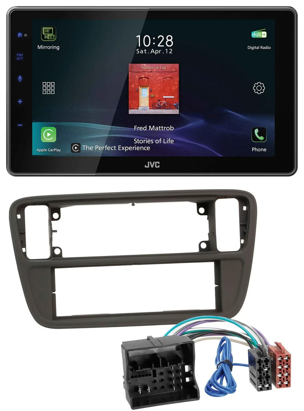 JVC DAB MP3 Bluetooth USB Autoradio für Seat Mii (ab 2011)