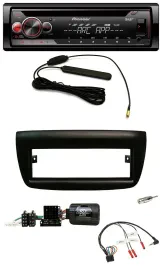 Автомагнитола Pioneer CD/USB, DAB, MP3 для Fiat Doblo 2012–2015, черный