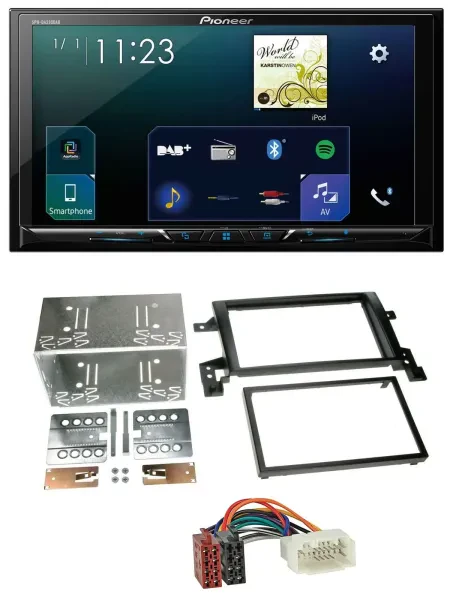 Pioneer MP3 Bluetooth USB 2DIN DAB Autoradio für Suzuki Grand Vitara ab 2005