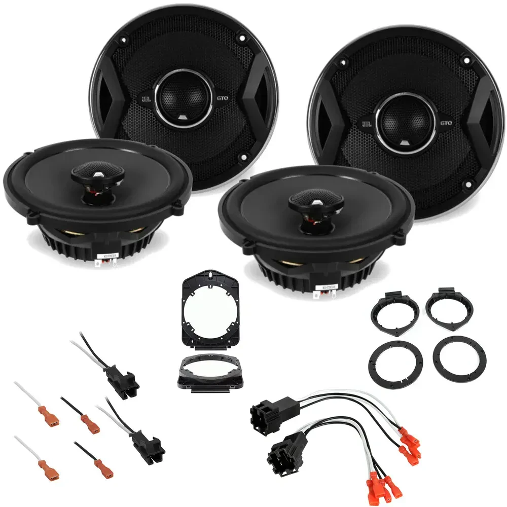 2007-2013 Chevy Silverado Ext Cab JBL GTO Series Front & Rear Speaker Upgrade
