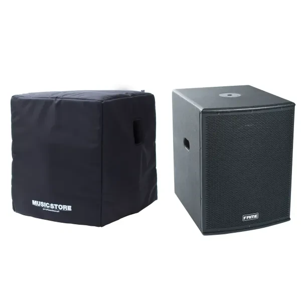 Audio 15A Subwoofer Set, 15" Aktiv-Sub, 600W RMS, Cover, Holzgehäuse, 126dB, M20