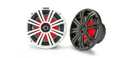 Kicker 45KM84L 8" full-range marine Audio Power speakers with LED lighting NEW