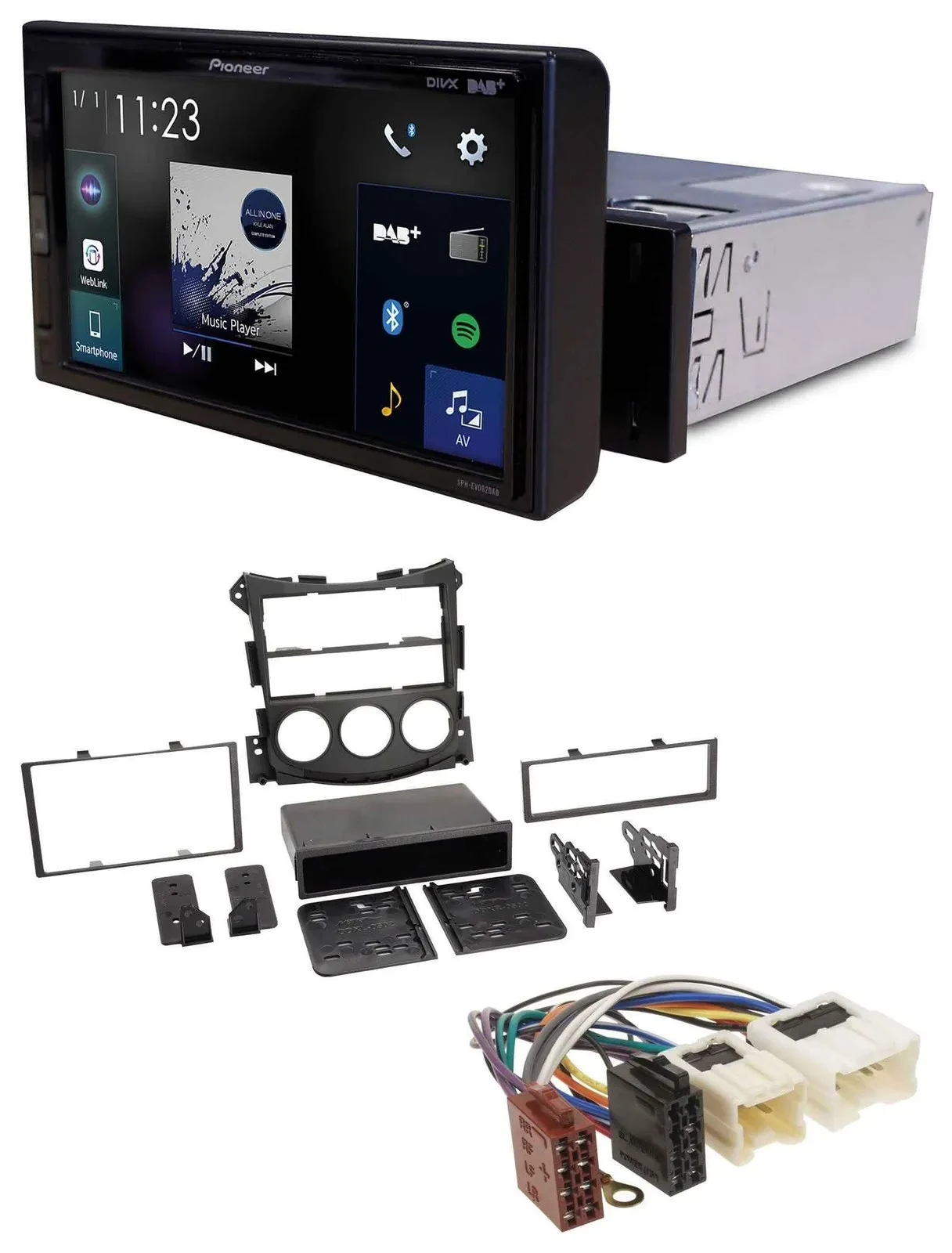 Pioneer DAB MP3 Bluetooth USB Autoradio für Nissan 370Z (ab 2009)