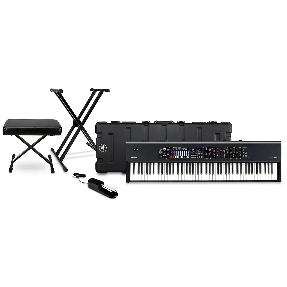 Yamaha YC88 88Key Organ Stage Keyboard Essentials Bundle
