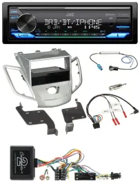 JVC Bluetooth DAB USB Lenkrad Autoradio x für Ford Fiesta 2010-13 ohne Display s