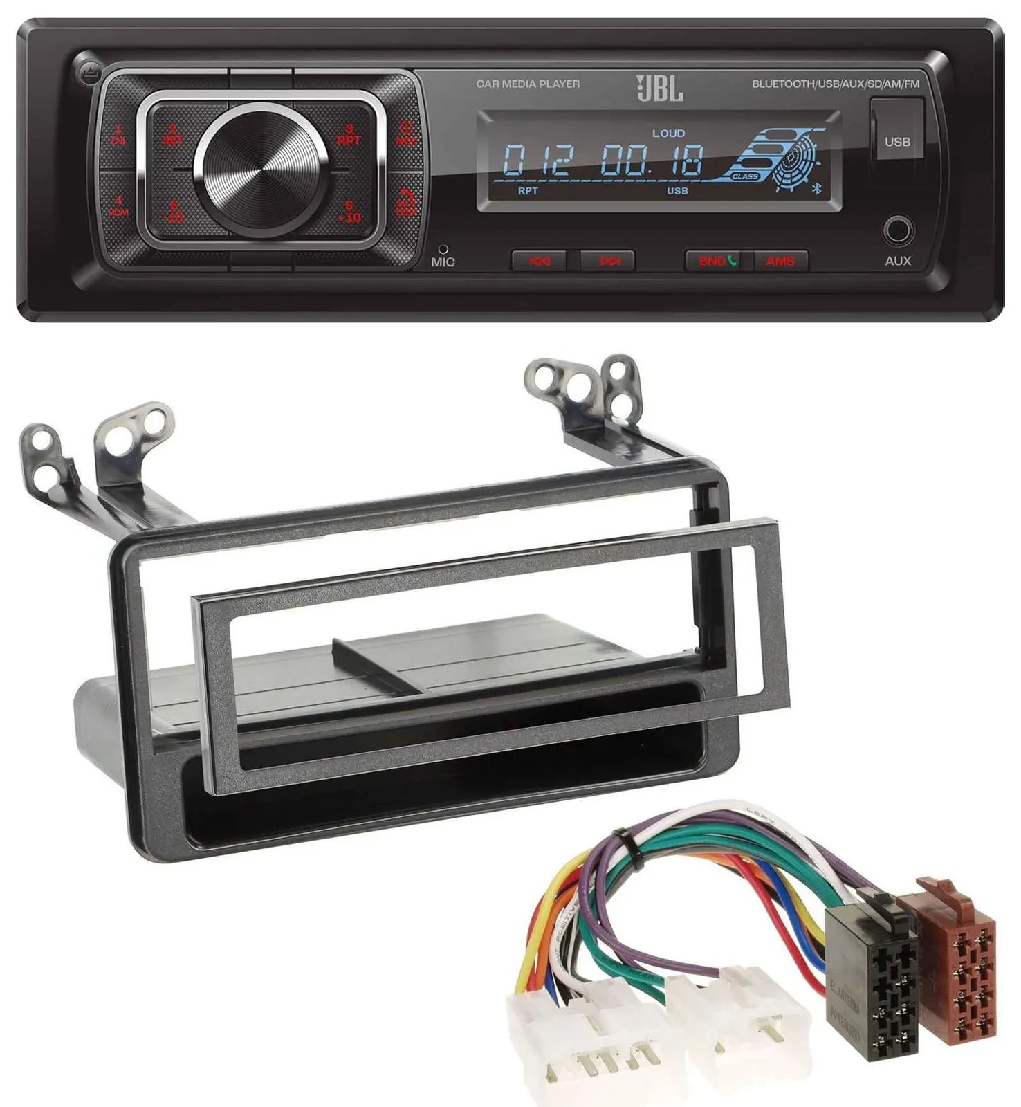 Автомагнитола JBL SD/AUX/USB, Bluetooth для Toyota Avensis/Verso/Celica