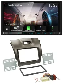 Kenwood MP3 2DIN USB DAB Bluetooth Autoradio für Isuzu D-Max ab 2012 grau