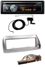 Автомагнитола Pioneer Bluetooth DAB CD USB MP3 для Ford Ka (до 2008), серебристый металлик