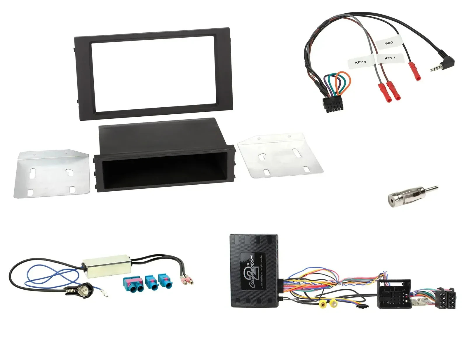 Radioset Lenkradadapter DIN Autoradio für Seat Ibiza 2015-2017 schwarz