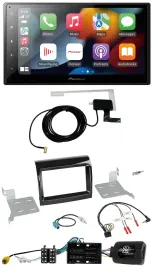 Pioneer Lenkrad USB Bluetooth DAB 2DIN Autoradio für Citroen Fiat Peugeot 2016-2