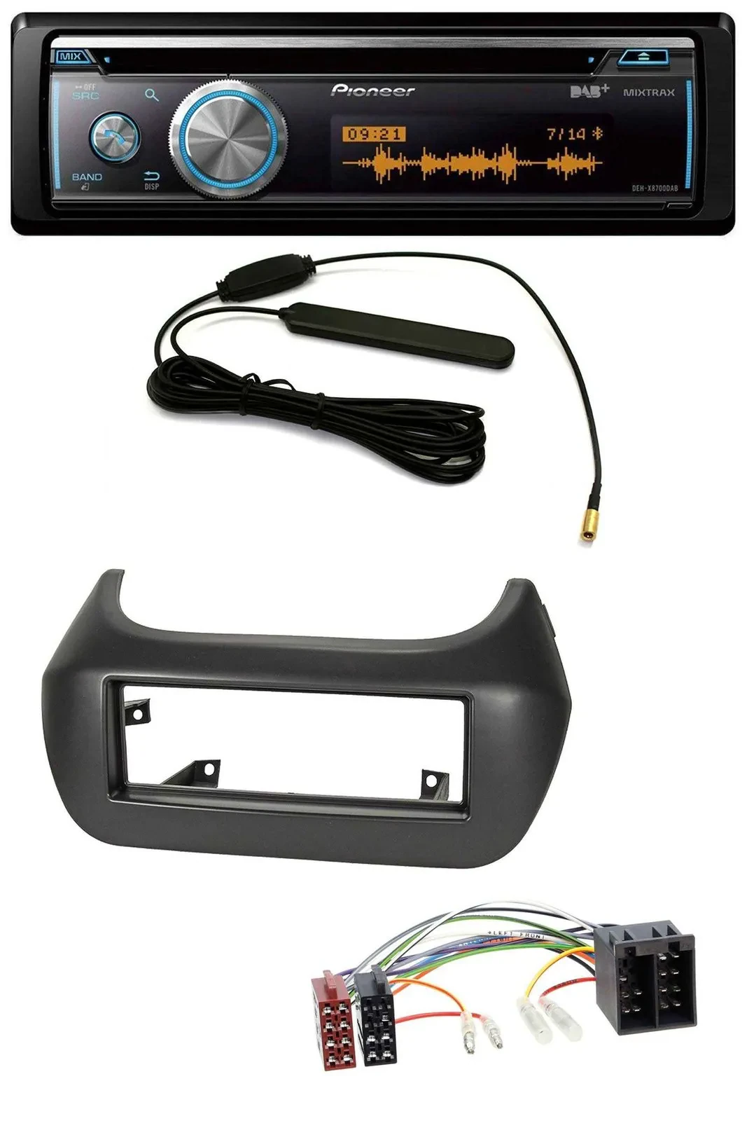 Pioneer CD USB Bluetooth DAB MP3 Autoradio für Fiat Fiorino Qubo Citroen Nemo Pe