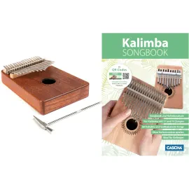 Fame FK-1 Mahogany Kalimba 17 Notes High Pitch C Tuning Brown Bag Tuning Key