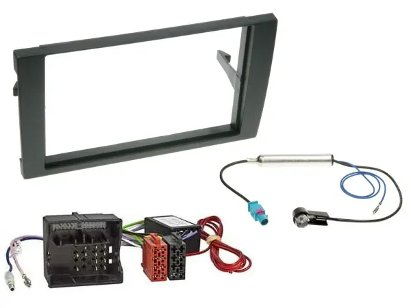Einbauset Doppel DIN Autoradio für Audi A4 B7 04-08 Aktivsystem MOST Quadlock