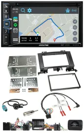 Alpine DAB TMC Bluetooth 2DIN USB Lenkrad Navigation für Mercedes Sprinter Audio