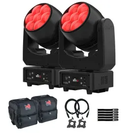 Chauvet DJ Sentinel Wash Q7Z ILS Moving Head Wash 2-Pack with Cases