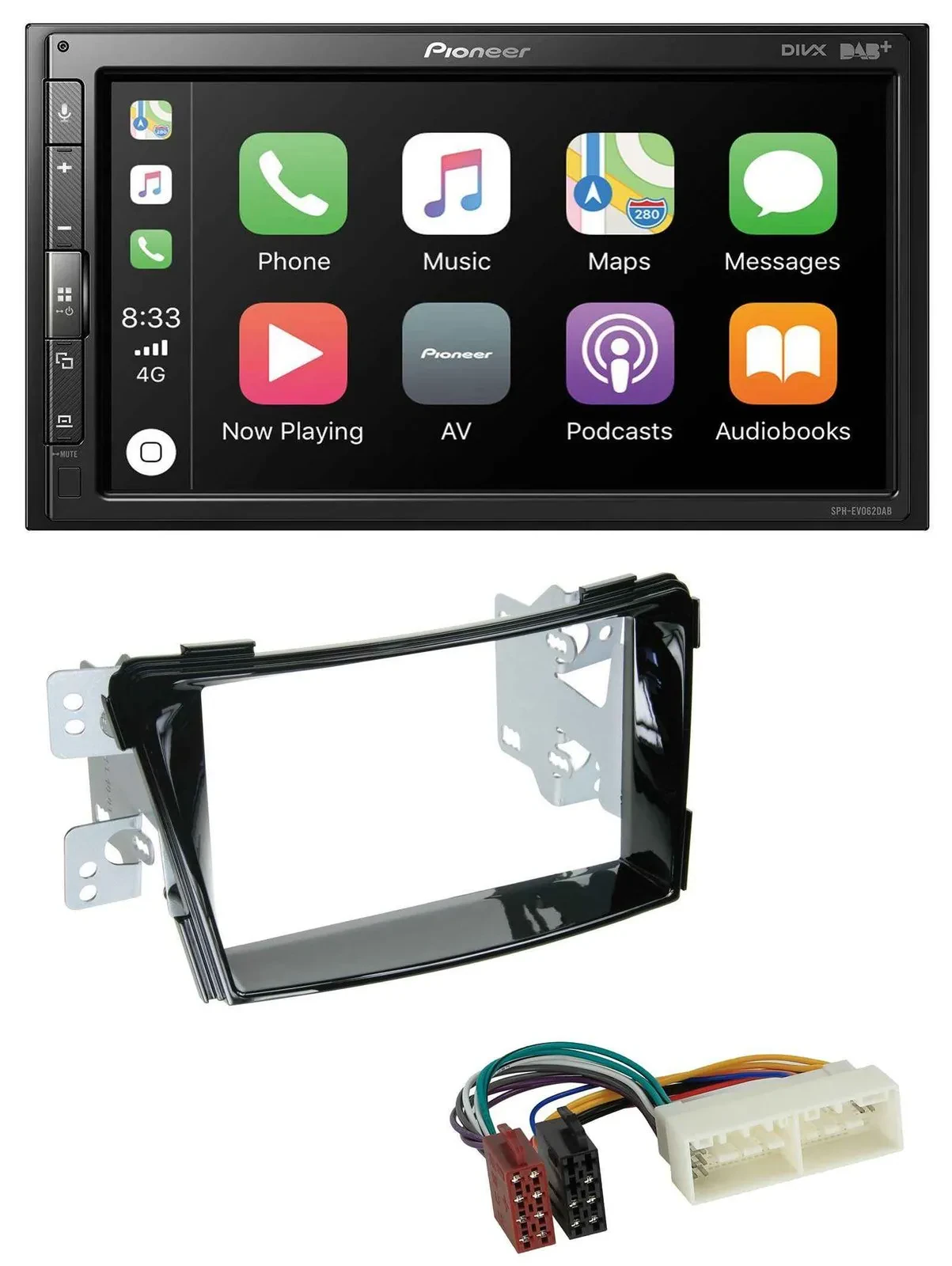 Pioneer USB MP3 DAB 2DIN Bluetooth Autoradio für Hyundai i40 ab 2016 Typ VF Klav