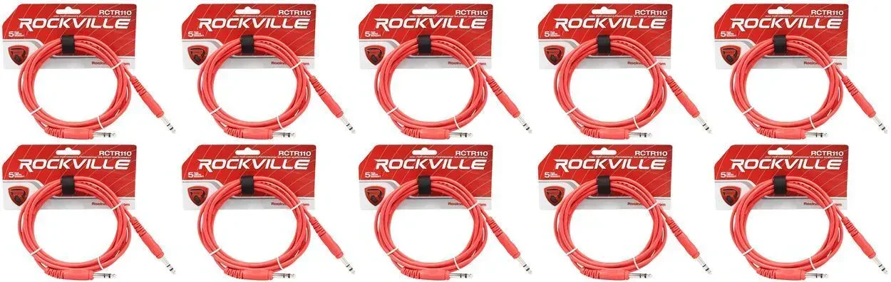 Коммутационный кабель Rockville RCTR110R Red 3 м (10 штук)