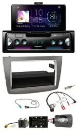 Автомагнитола для Alfa Romeo MiTo 2014–2018 (955) Pioneer USB Bluetooth DAB, серебристая