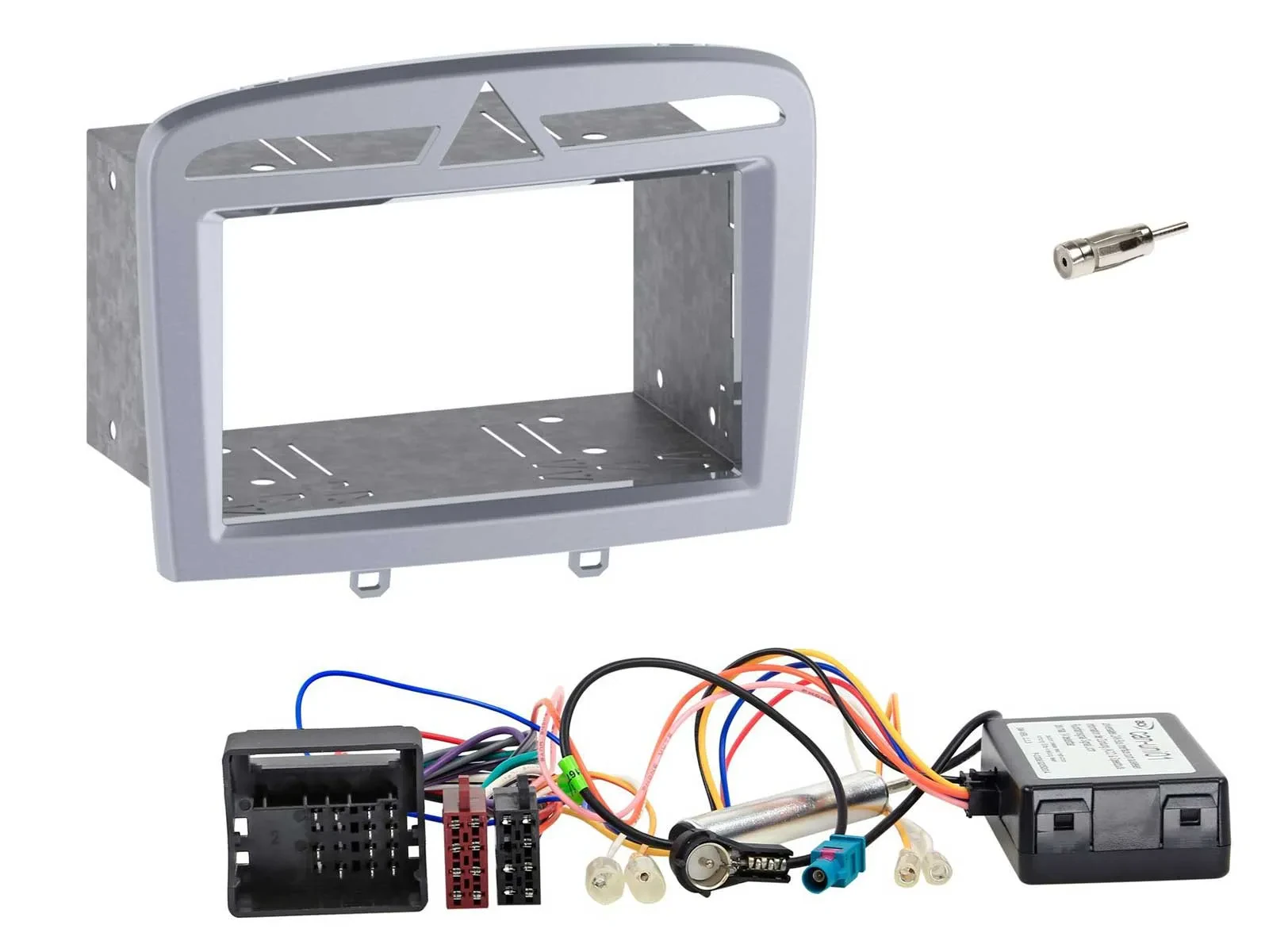 Автомагнитола Caraudio24 CAN-Bus Double DIN для Peugeot 308 (2009–2014), серебристый