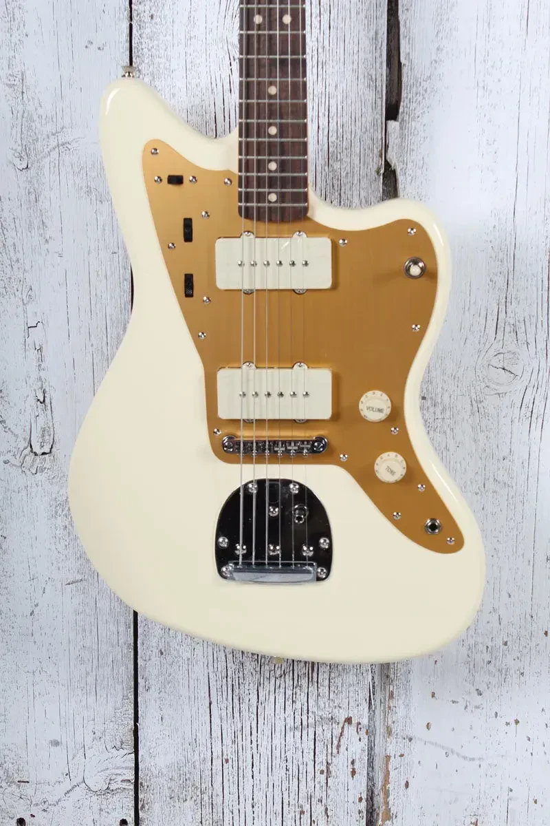 Fender Squier J Mascis Signature Jazzmaster Electric Guitar Vintage White Finish