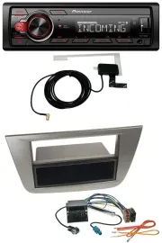 Pioneer MP3 AUX CD DAB USB Autoradio für Seat Altea Toledo ab 05 Anthrazit-metal