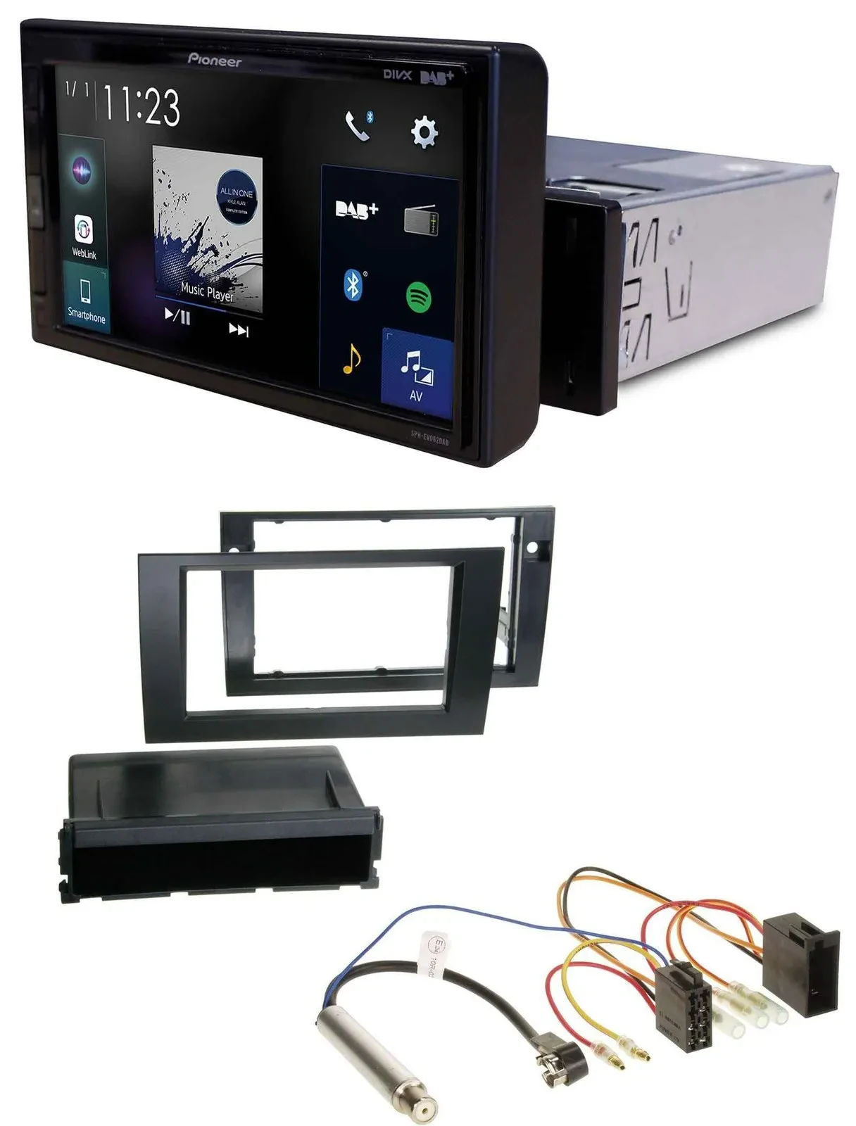 Pioneer DAB MP3 Bluetooth USB Autoradio für Audi A4 B6 B7 2001-2008 Symphony ISO