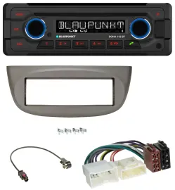 Blaupunkt AUX MP3 CD Bluetooth USB Autoradio für Renault Twingo ab 2012 beige-gr