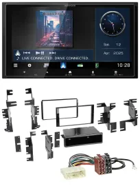 Kenwood Bluetooth 2DIN USB DAB MP3 Autoradio für Nissan Versa ab 07 Xterra ab 13