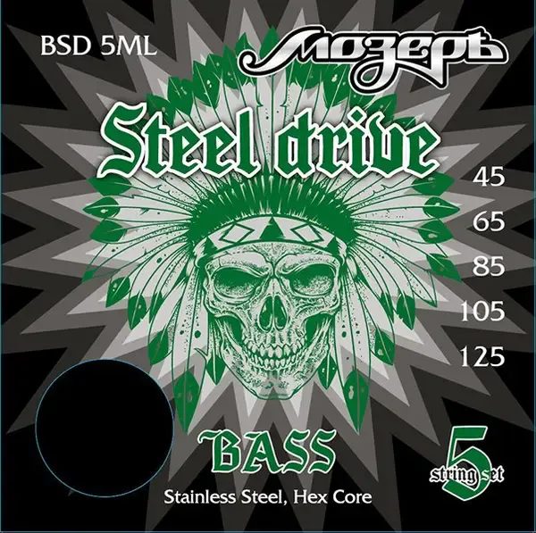 Струны для бас-гитары Мозеръ Steel Drive  BSD-5ML