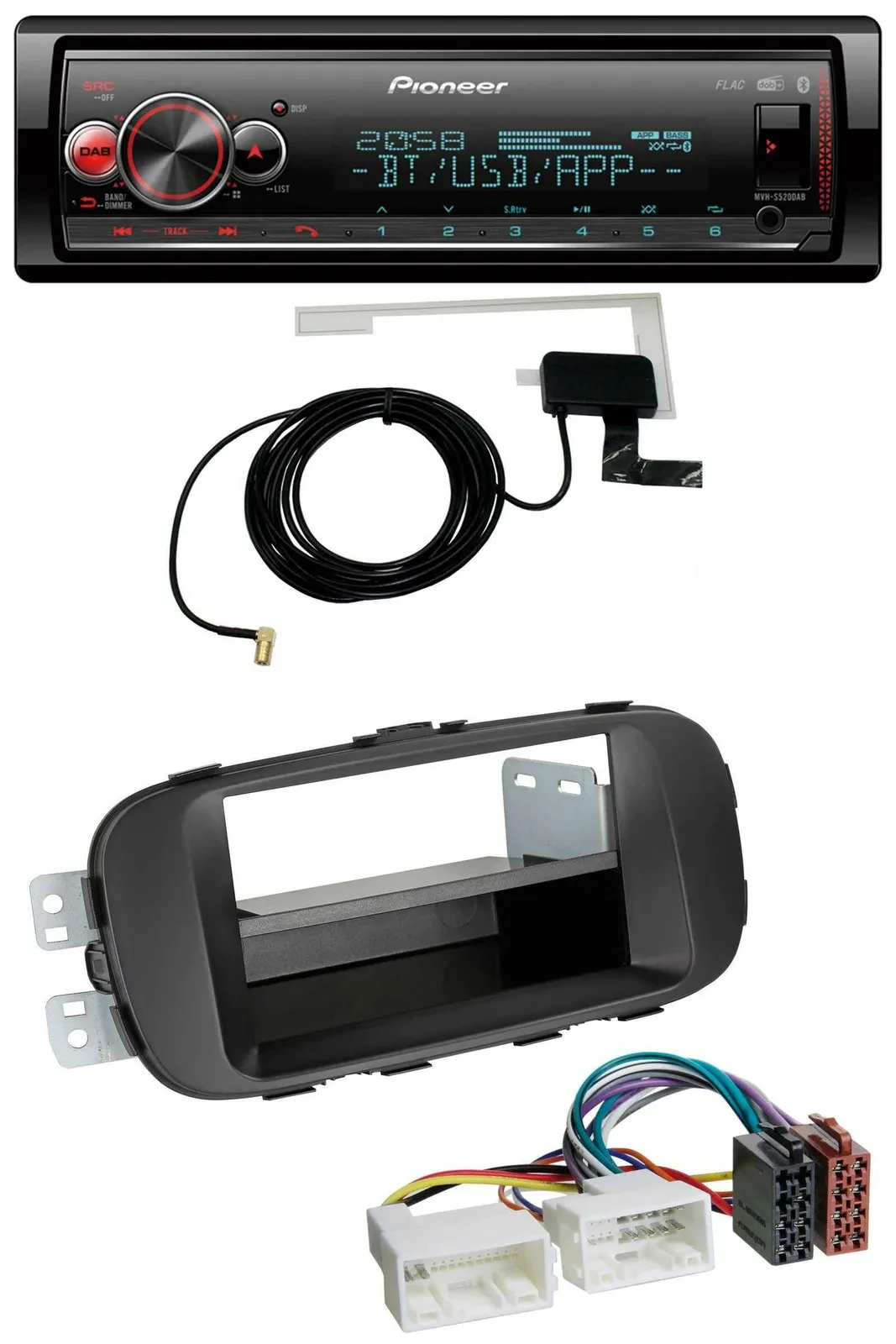 Автомагнитола для Kia Soul (PS, с 2014) Pioneer Bluetooth, DAB, USB, MP3, черный