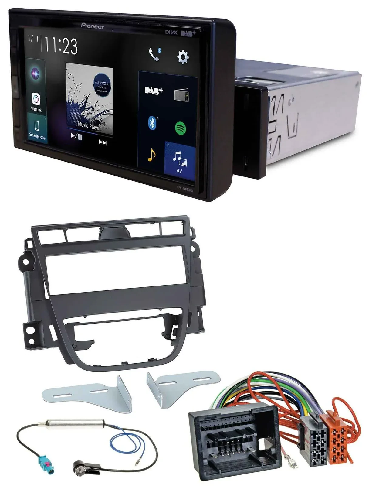 Pioneer DAB MP3 Bluetooth USB Autoradio für Opel Meriva B (ab 2010)