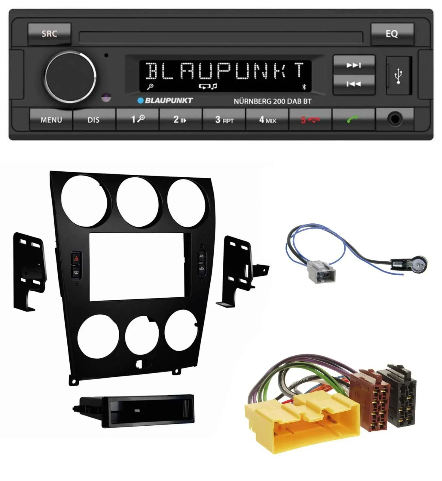 Blaupunkt USB DAB MP3 Bluetooth Autoradio für Mazda 6 (2006-2008)