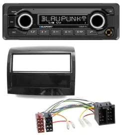 Blaupunkt MP3 Bluetooth USB AUX Autoradio für Fiat Ducato 2011-2021 piano schwar