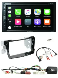 Pioneer DVD 2DIN Lenkrad DAB Bluetooth USB Autoradio für Hyundai i40 11-19 USB A