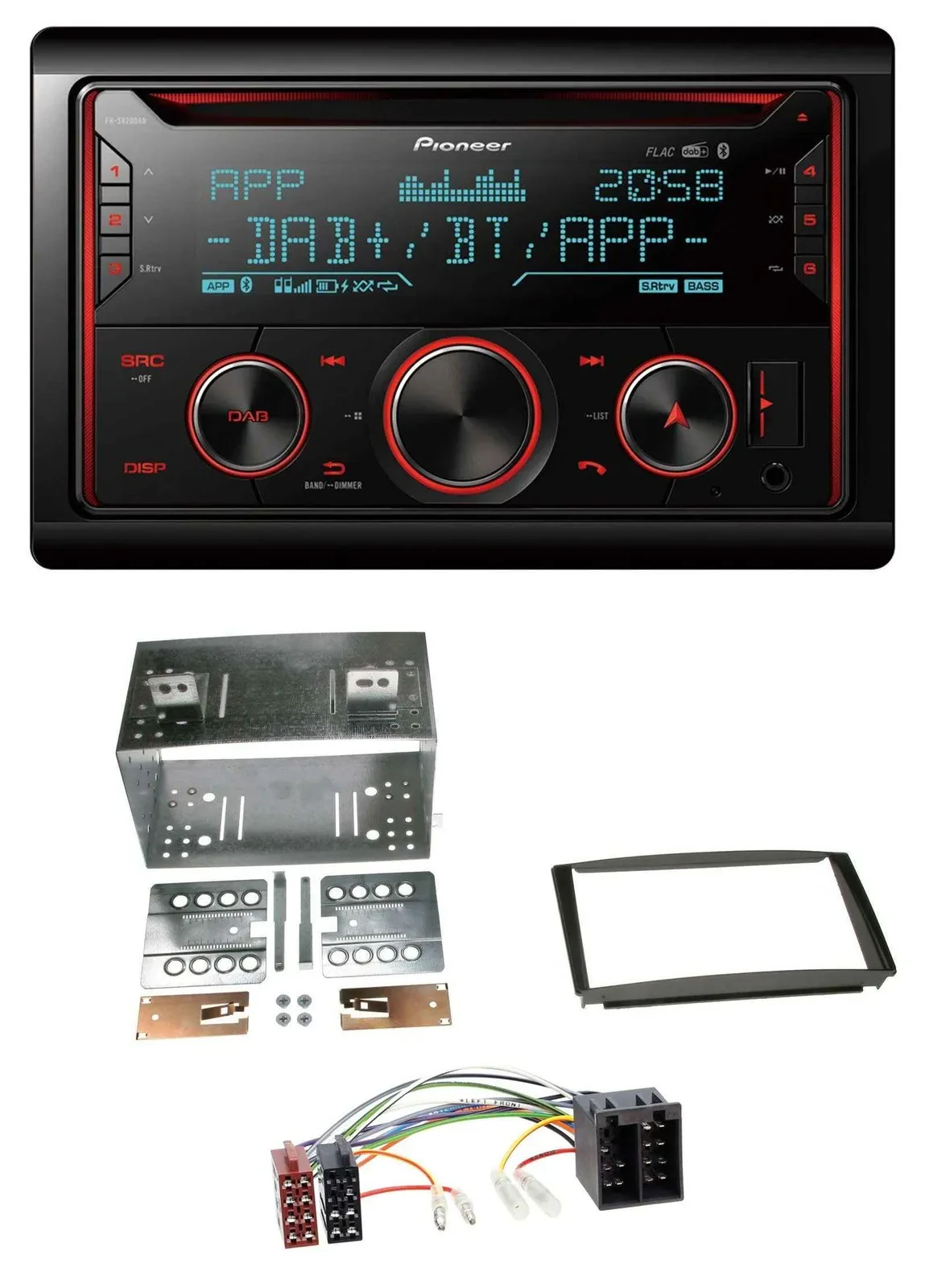 Pioneer 2DIN DAB MP3 Bluetooth USB CD Autoradio für Kia Ceed 01-09 proCeed 08-11