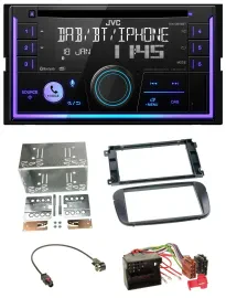 JVC MP3 USB 2DIN DAB Bluetooth CD Autoradio für Ford S-Max Mondeo ab 2007 Profi