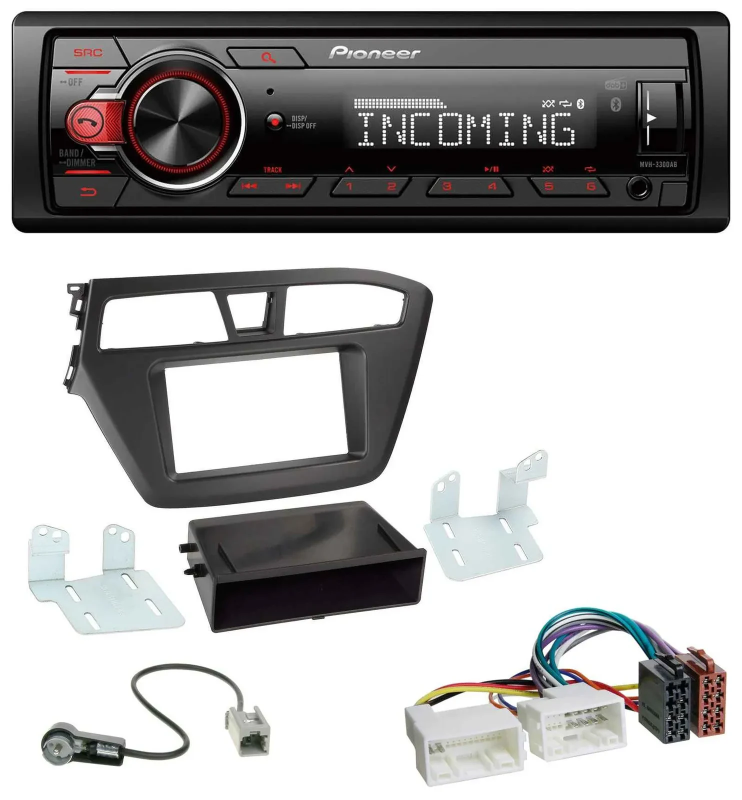 Pioneer Bluetooth USB DAB MP3 Autoradio für Hyundai i20 (2014-2020)