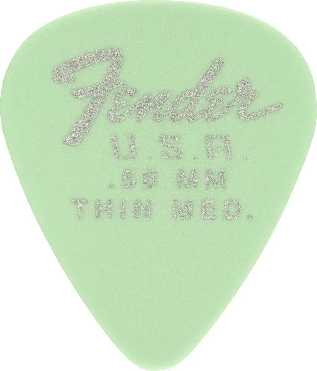 Медиаторы Fender 351 Dura-Tone .58 12-Pack, Surf Green